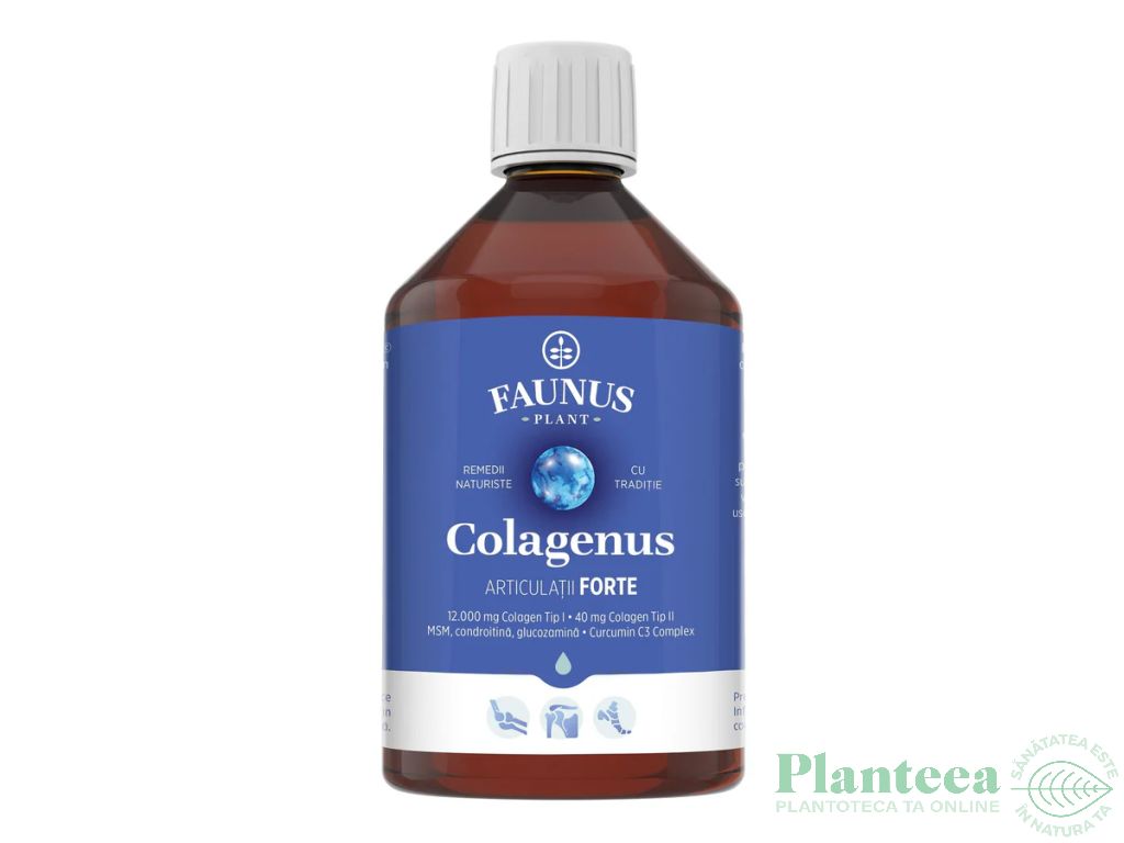 Colagen lichid extracte plante Colagenus articulatii forte 500ml - FAUNUS PLANT