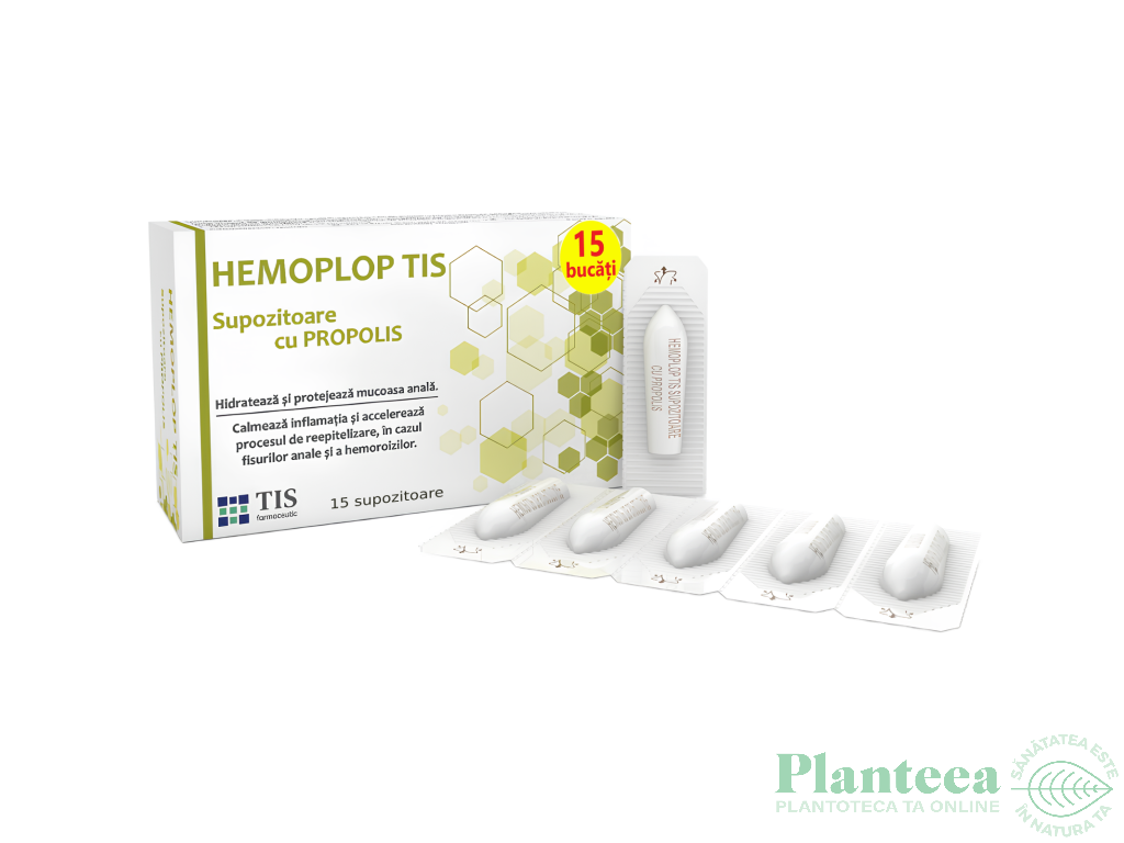 Supozitoare propolis Hemoplop 15b - TIS