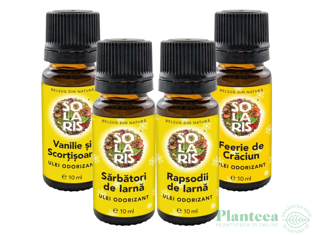 Kit 4 uleiuri odorizante Bucuria Sarbatorilor 4x10ml - SOLARIS