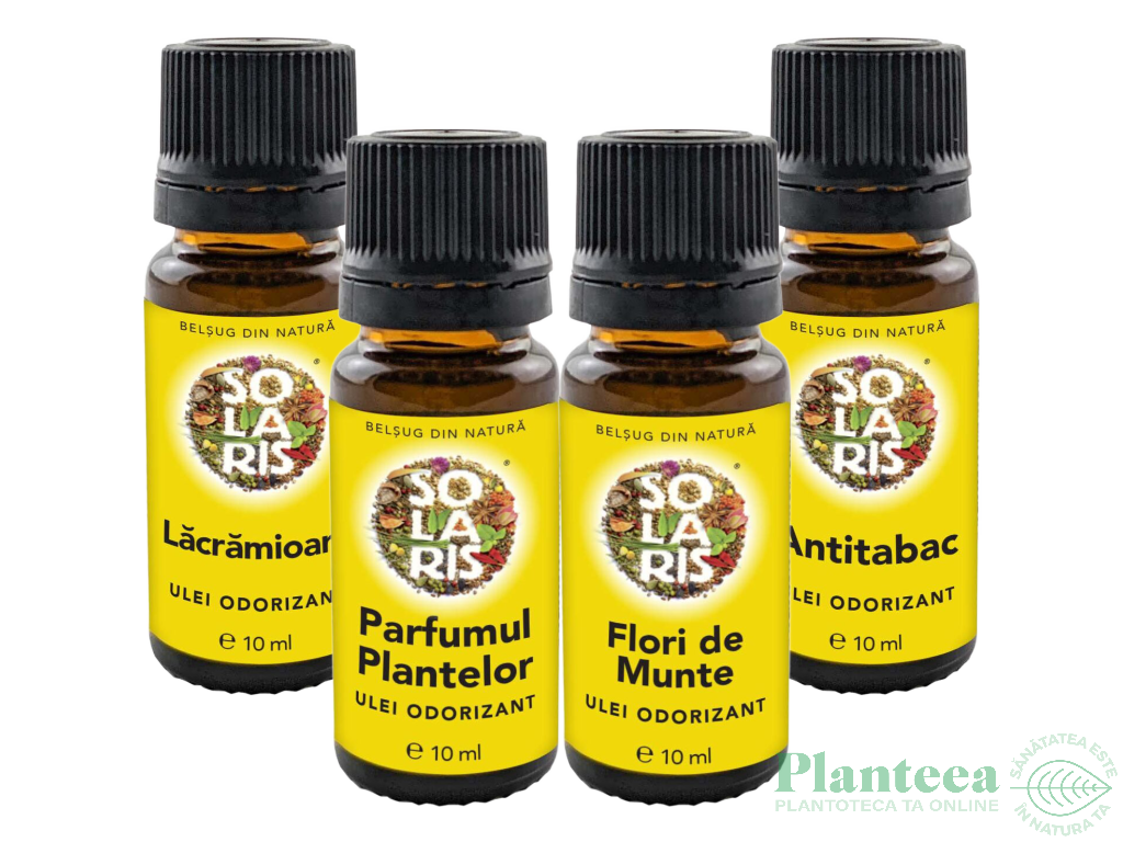 Kit 4 uleiuri odorizante Eliminare Mirosuri Neplacute 4x10ml - SOLARIS