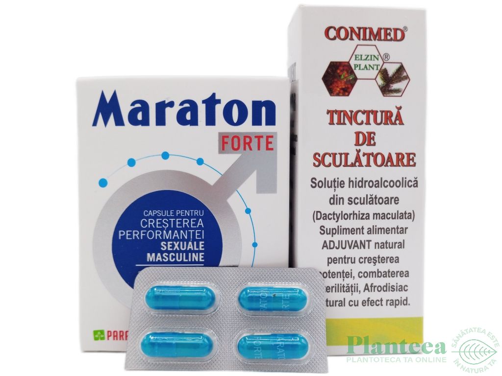 Kit Potenta [Maraton Folie 4cps + Tinctura sculatoare 50ml] 2b - PARAPHARM/ELZIN