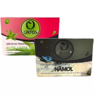 Kit 2 sapunuri terapeutice [Namol+Aloe] 2x100g - ORTOS