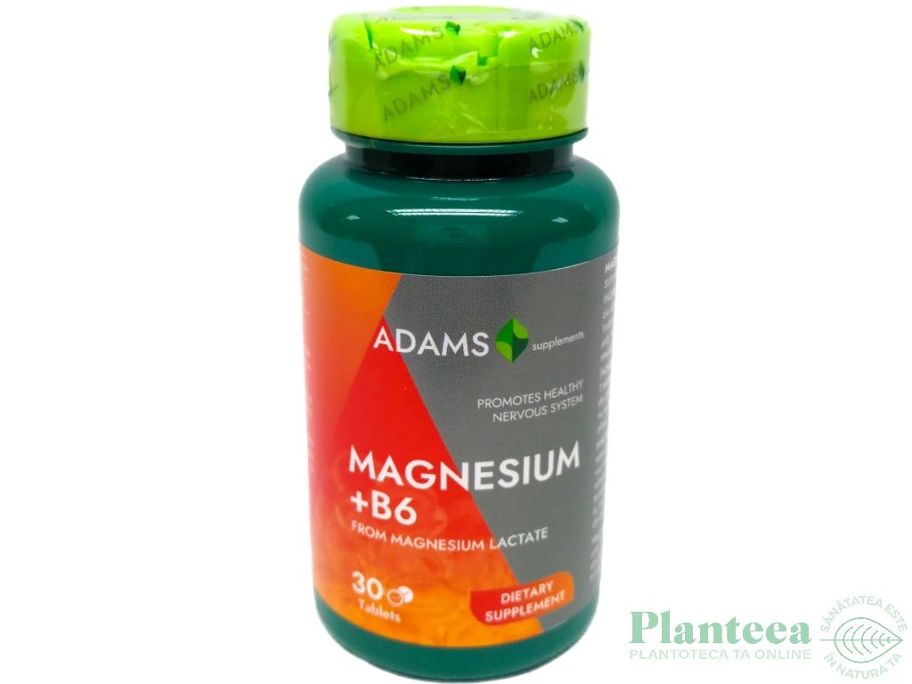 Magneziu B6 30cp - ADAMS SUPPLEMENTS