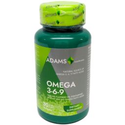 Omega369 1000mg ulei seminte in 30cps - ADAMS SUPPLEMENTS