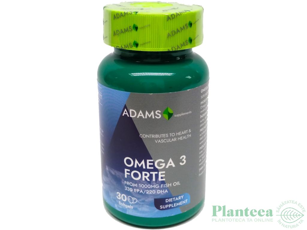 Omega3 forte [33%EPA / 22%DHA] 30cps - ADAMS SUPPLEMENTS