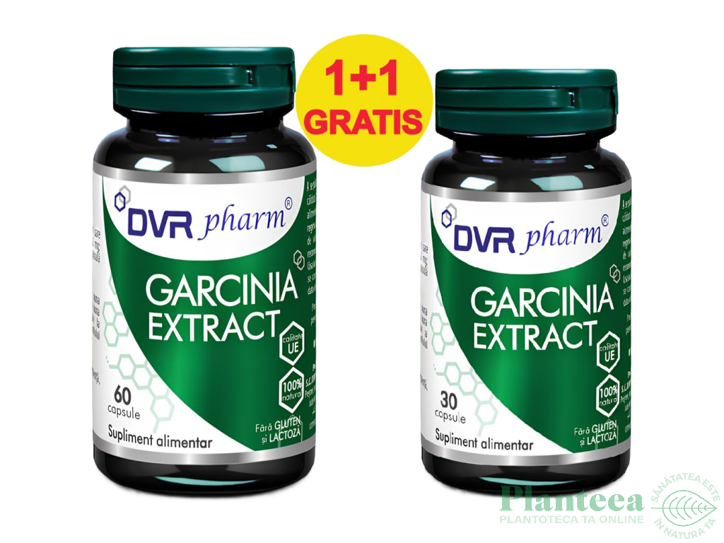 Pachet Garcinia extract 60+30cps - DVR PHARM