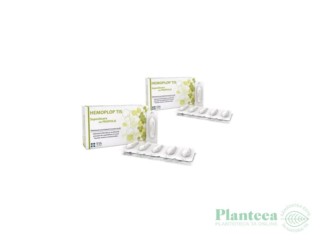 Pachet Supozitoare propolis Hemoplop 2x10b - TIS