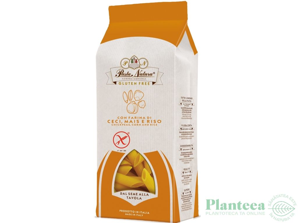 Paste maccheroni naut fara gluten bio 250g - PASTA NATURA