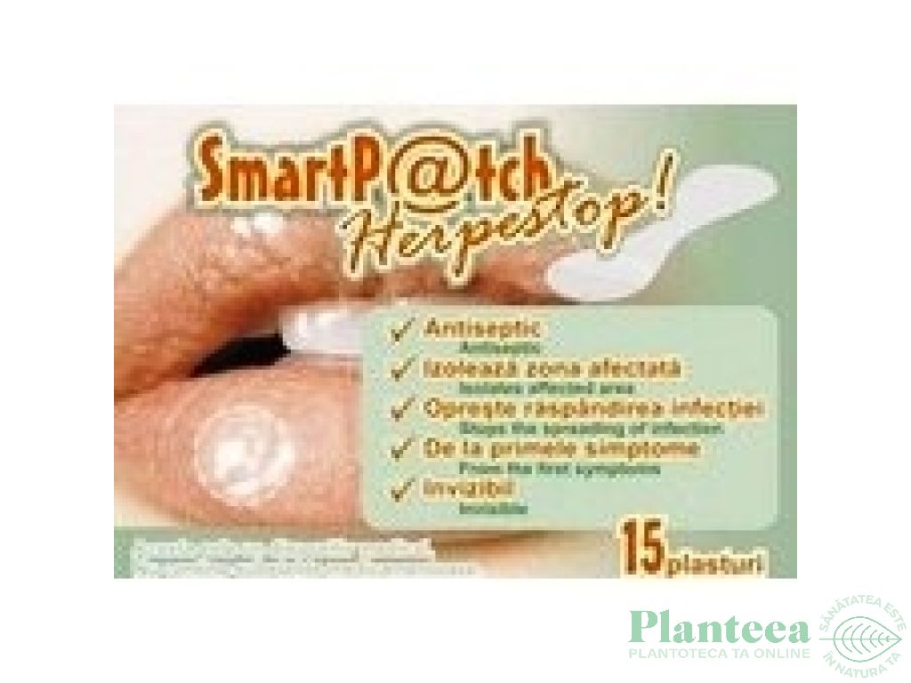 Plasturi antiherpetici Herpestop 15b - SMARTPATCH