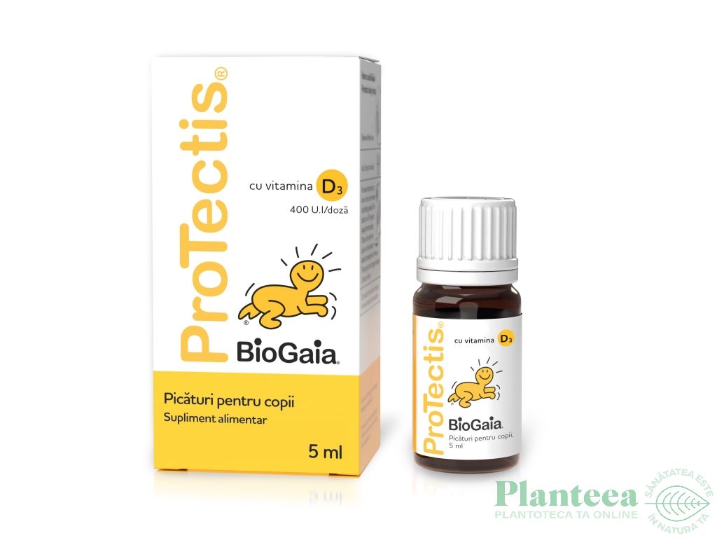 Picaturi Vitamina D3 copii Protectis 5ml - BIOGAIA