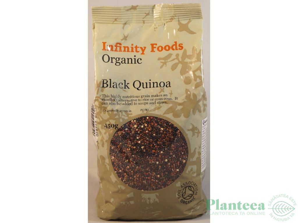 Quinoa neagra boabe eco 450g - INFINITY FOODS