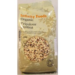 Quinoa tricolora boabe eco 450g - INFINITY FOODS