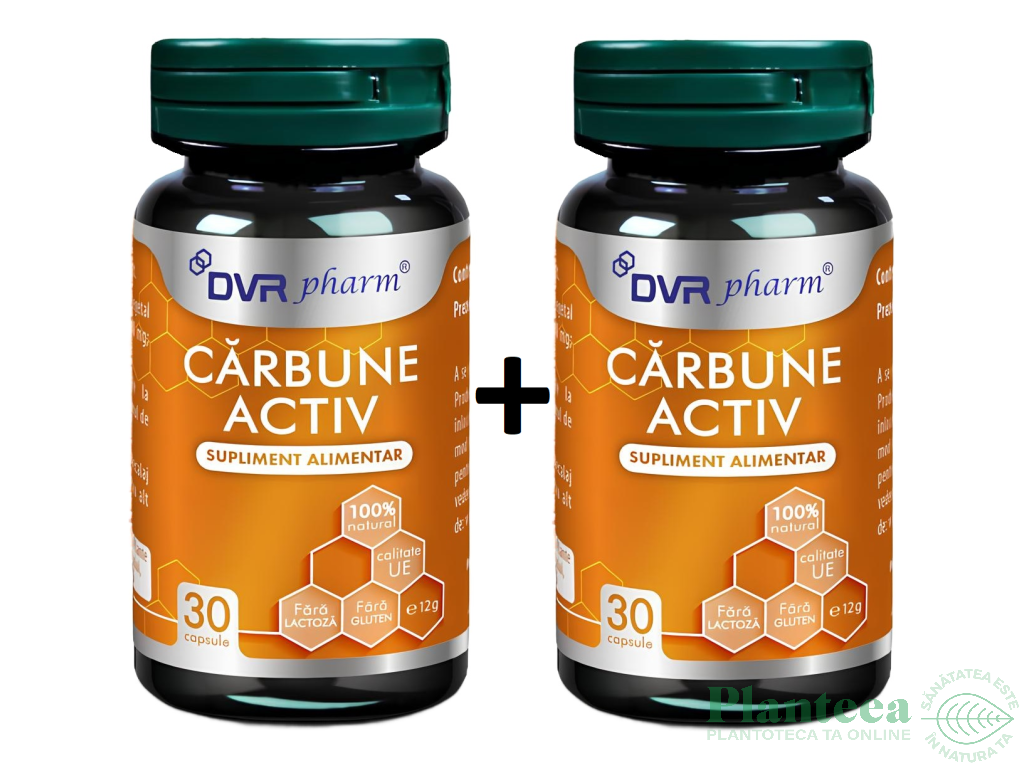 Carbune activ 300mg 2x30cps - DVR PHARM