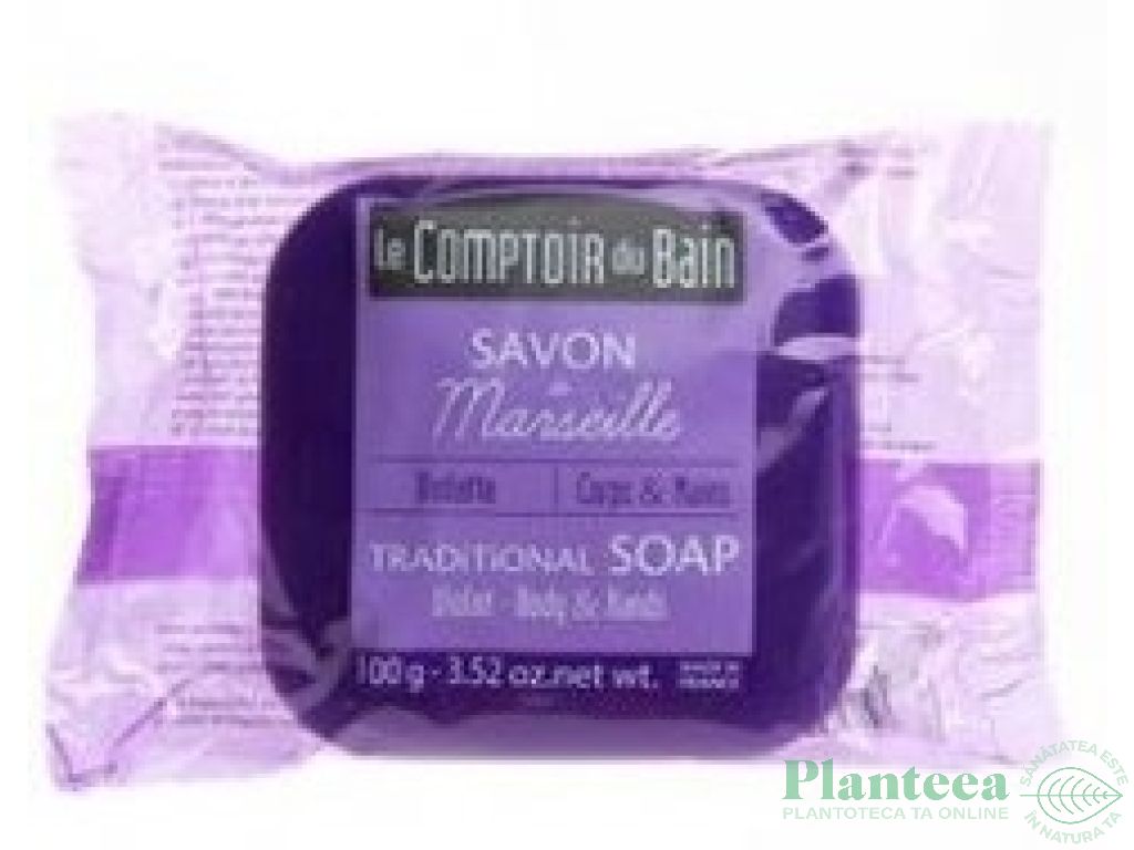 Sapun Marsillia violete 100g - LE COMPTOIR DU BAIN