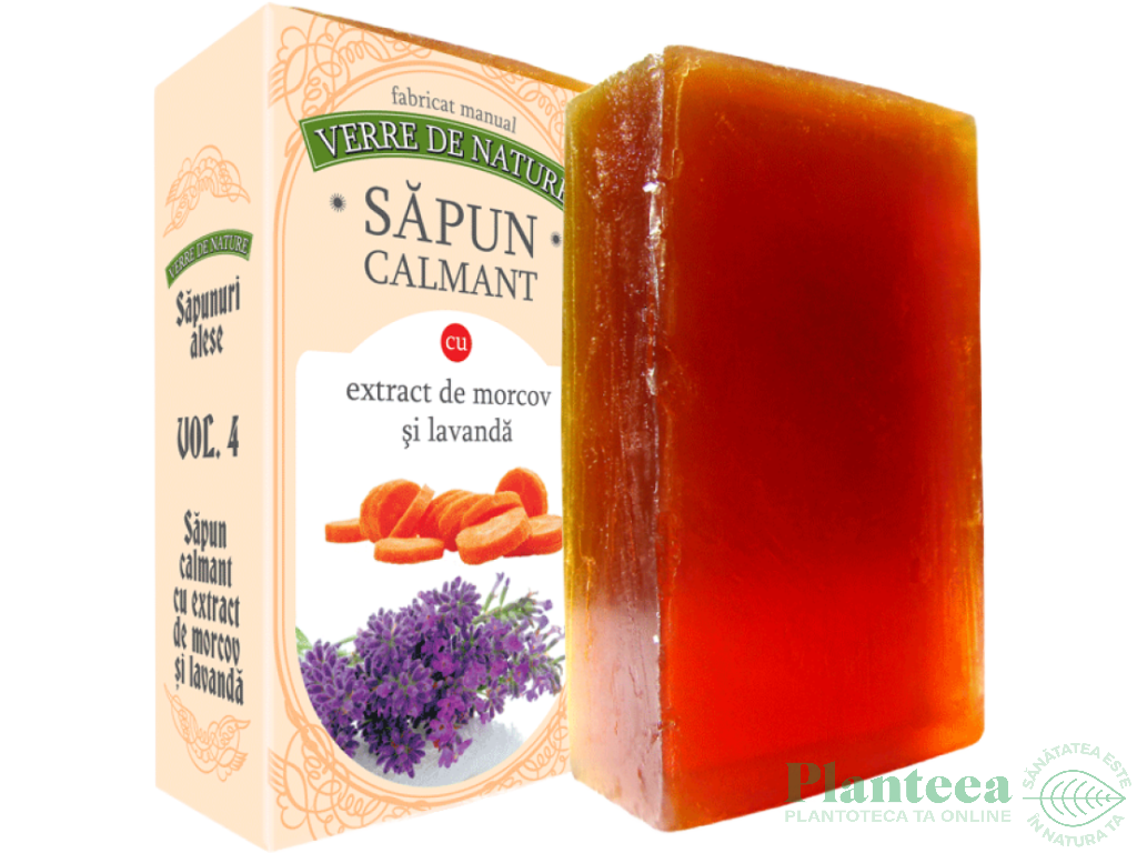 Sapun Calmant morcov lavanda 100g - VERRE DE NATURE