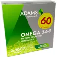 Pachet Omega369 1000mg ulei seminte in 2x30cps - ADAMS SUPPLEMENTS