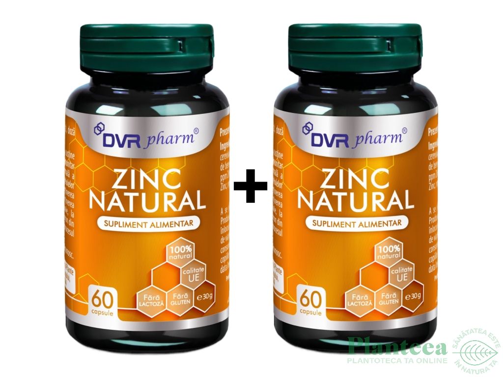 Zinc natural 2x60cps - DVR PHARM