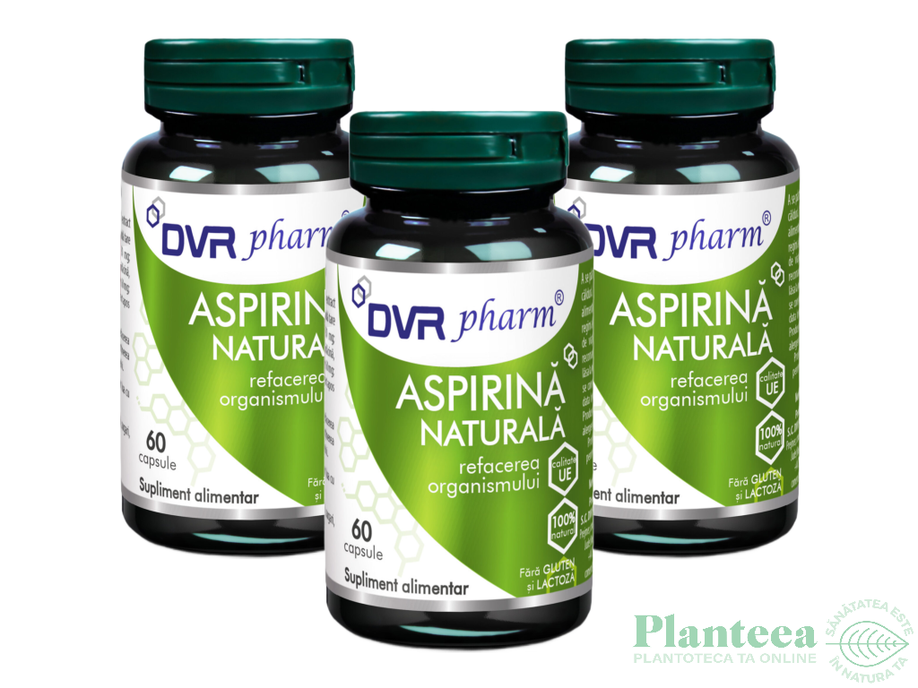 Aspirina naturala 3x60cps - DVR PHARM