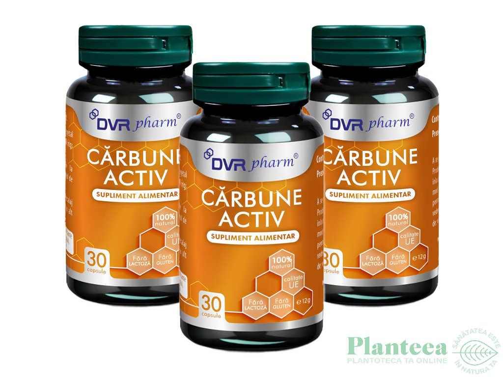 Carbune activ 300mg 3x30cps - DVR PHARM