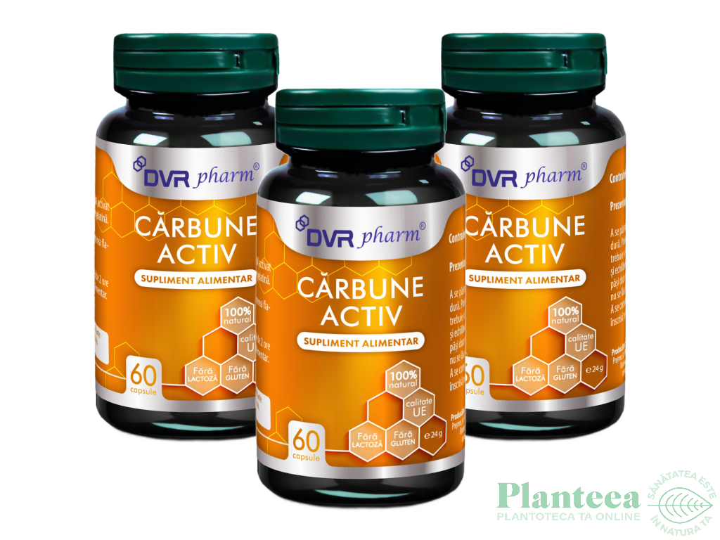 Carbune activ 300mg 3x60cps - DVR PHARM