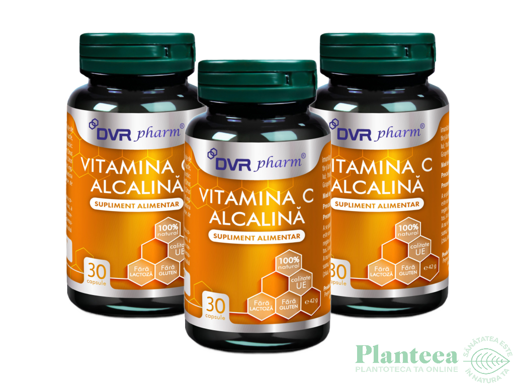 Vitamina C alcalina 3x30cps - DVR PHARM