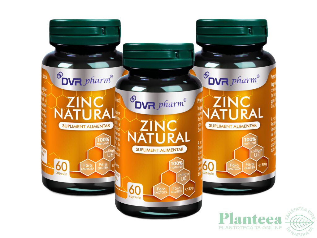 Zinc natural 3x60cps - DVR PHARM