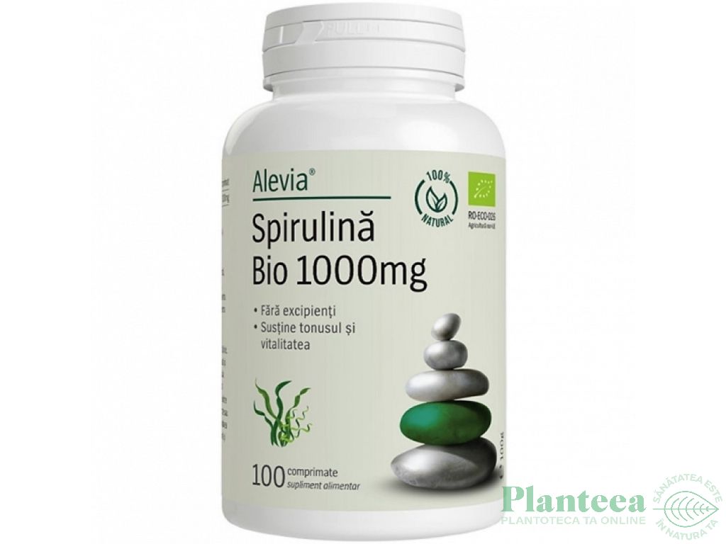 Spirulina 1000mg bio 100cp - ALEVIA