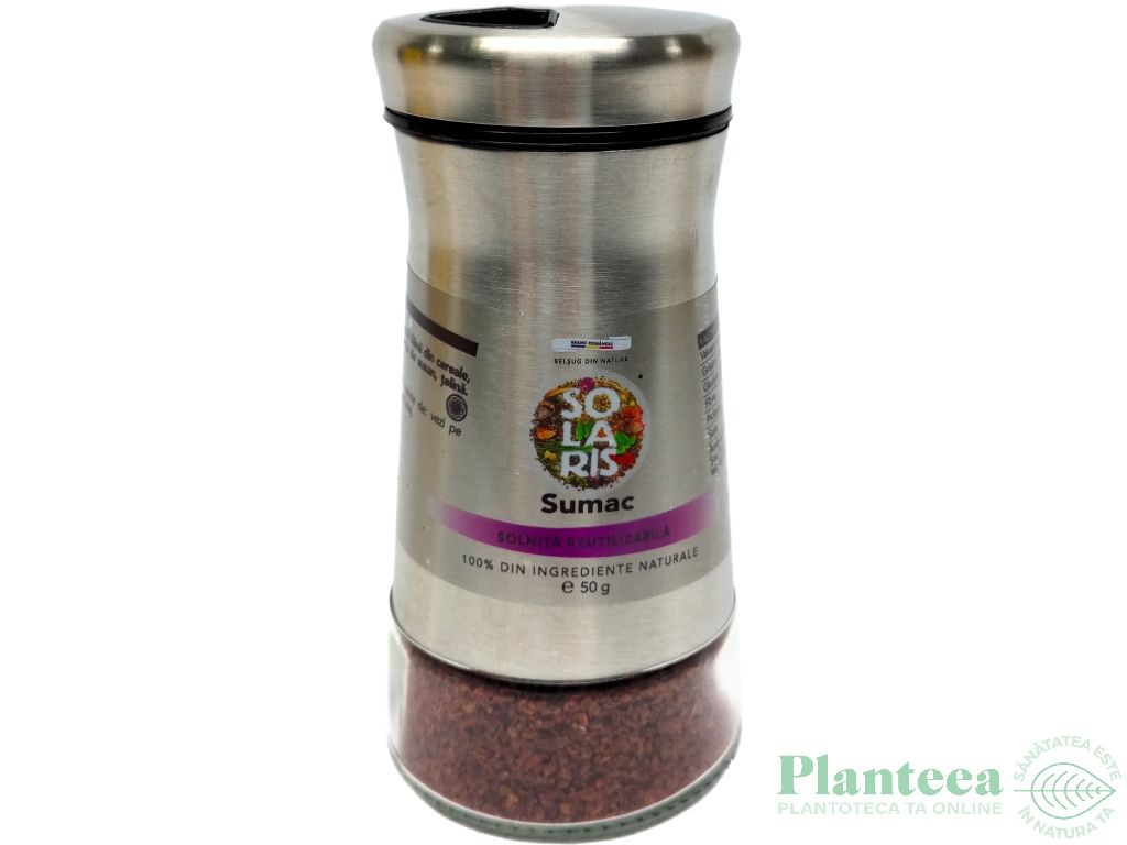 Condiment sumac solnita reutilizabila 50g - SOLARIS