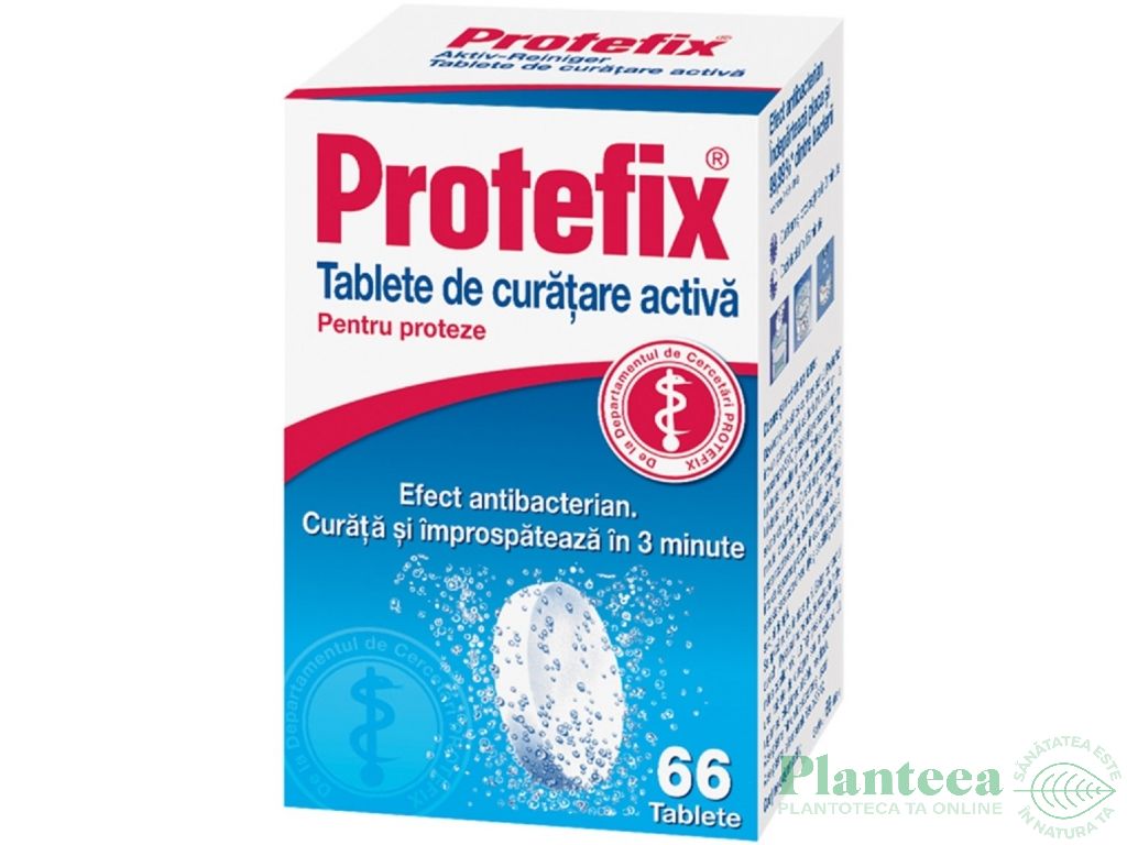 Tablete curatare activa proteza dentara 66b - PROTEFIX