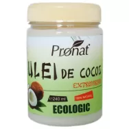 Ulei cocos extravirgin ecologic 240ml - PRONAT
