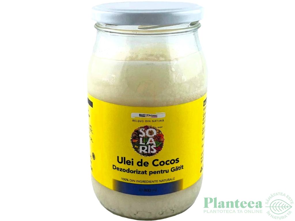 Ulei cocos dezodorizat pt prajit 800ml - SOLARIS