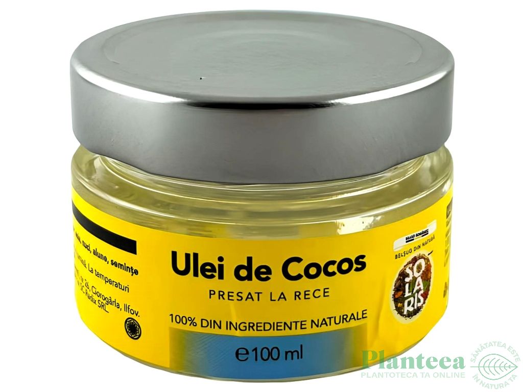 Ulei cocos presat rece 100ml - SOLARIS