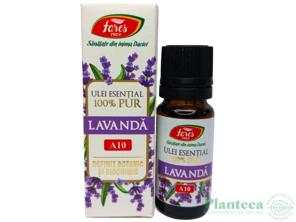 Ulei esential lavanda 100% pur 10ml - FARES