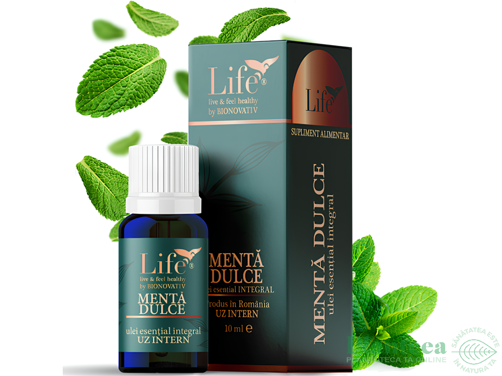 Ulei esential integral menta dulce 10ml - LIFE