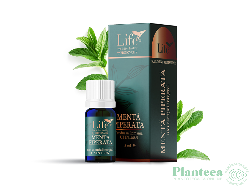 Ulei esential integral menta piperata 5ml - LIFE