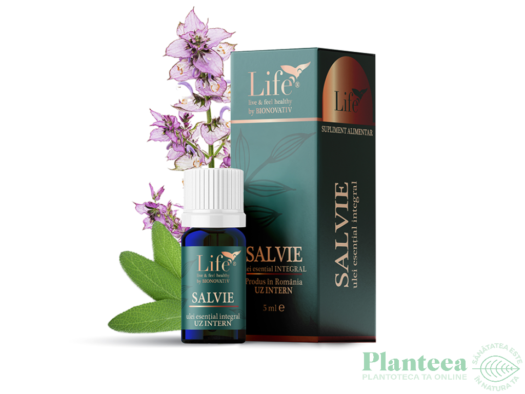 Ulei esential integral salvie [salvia officinalis] 5ml - LIFE