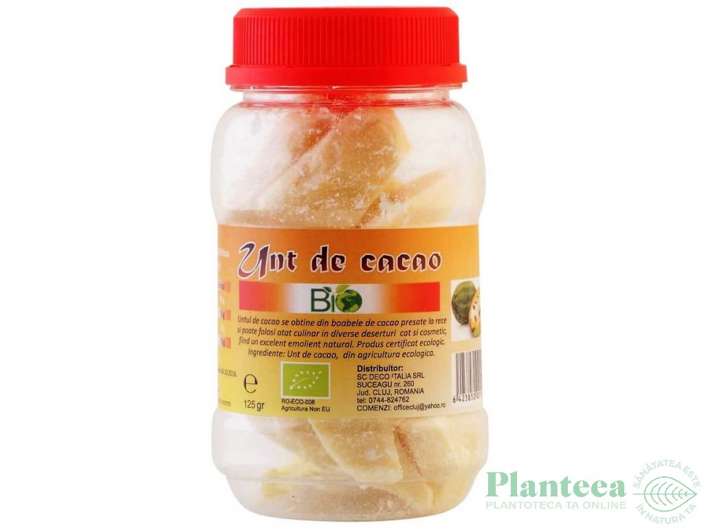 Unt cacao raw eco 125g - DECO ITALIA