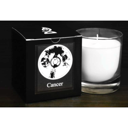 Candela sticla ceara soia Zodiac Cancer 130g - D`ECO