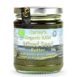 Unt mix seminte cu orz verde raw 250g - CARLEY`S