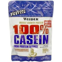 Pulbere proteica caseina 100% zi noapte ciocolata cocos 500g - WEIDER