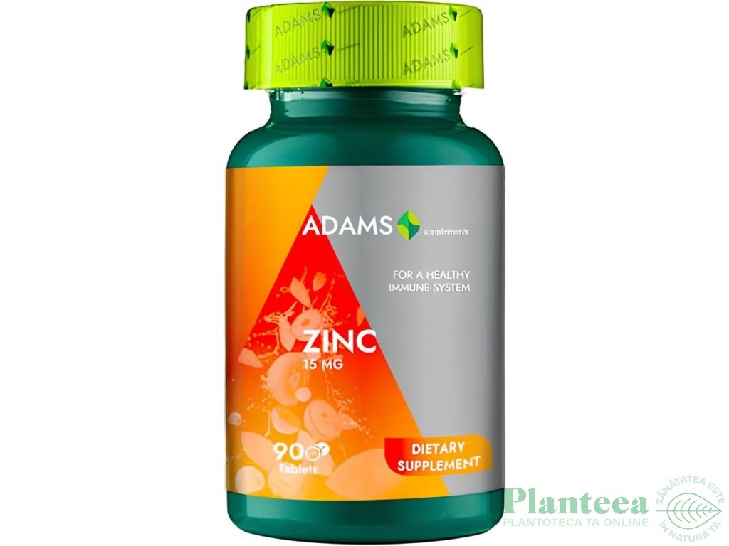 Zinc 15mg 90cp - ADAMS SUPPLEMENTS