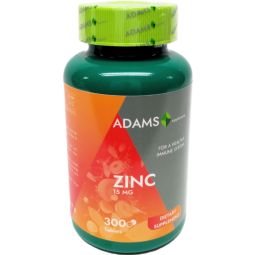 Zinc 15mg 300cp - ADAMS SUPPLEMENTS