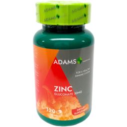 Zinc gluconat 50mg 120cp - ADAMS SUPPLEMENTS