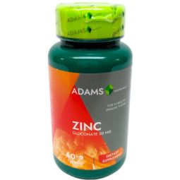 Zinc gluconat 50mg 60cp - ADAMS SUPPLEMENTS