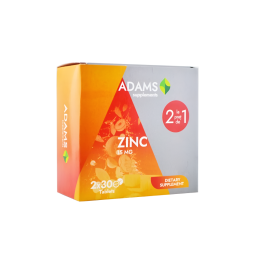 Pachet Zinc 15mg 2x30cp - ADAMS SUPPLEMENTS