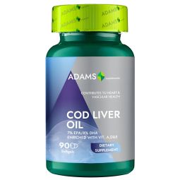 Cod liver oil 1000mg 90cps - ADAMS SUPPLEMENTS