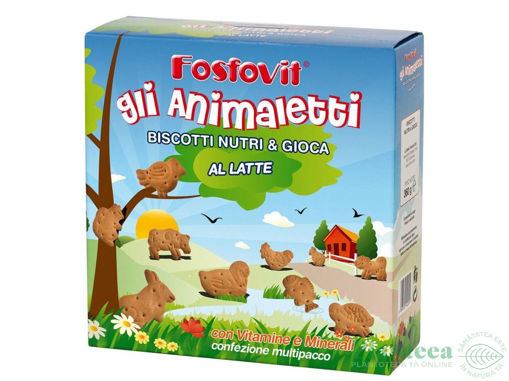 Biscuiti animalute vitamine minerale juniori +12luni 360g - LO BELLO FOSFOVIT