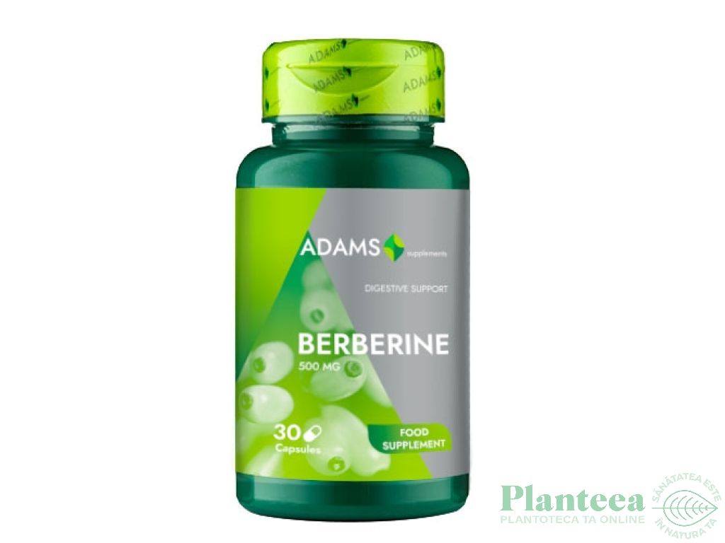 Berberina 500mg 30cps - ADAMS SUPPLEMENTS