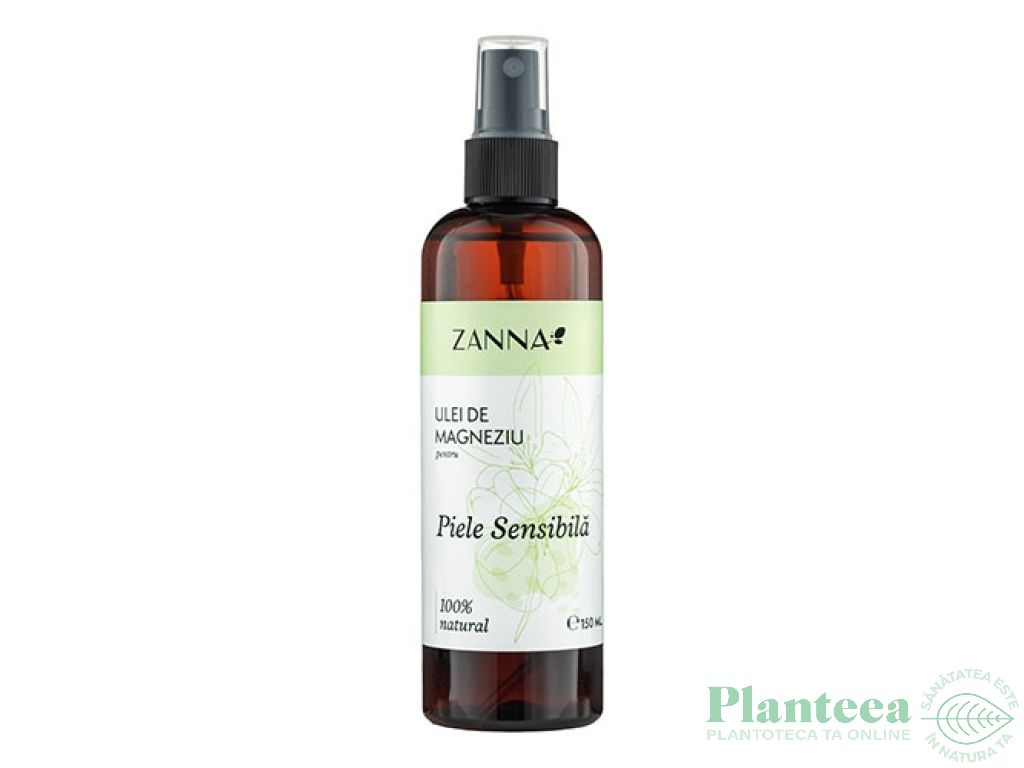 Ulei magneziu pentru piele sensibila spray 150ml - ZANNA