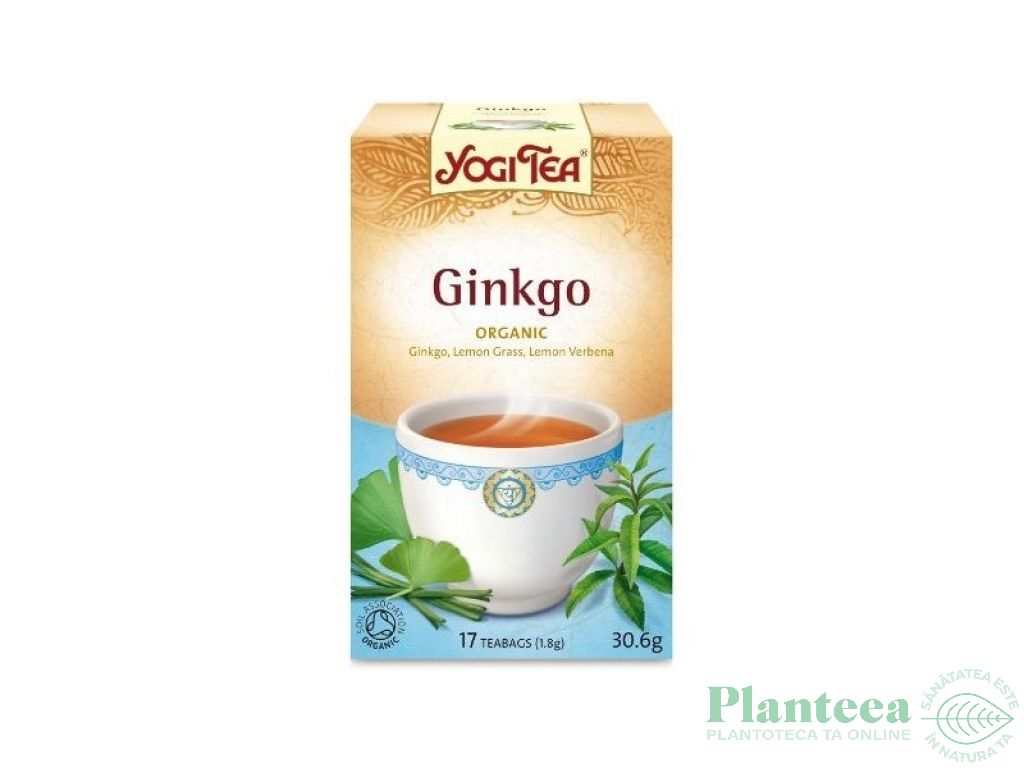 Ceai Ginkgo lemongrass eco 17dz - YOGI TEA